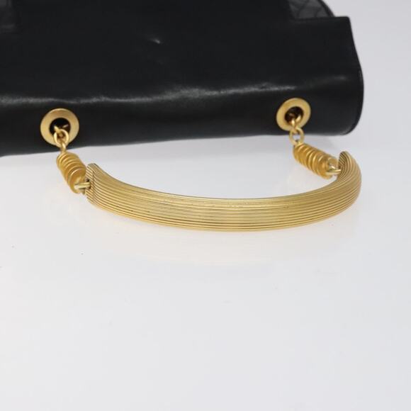 FENDI Pasta Hand Bag Leather Black - Picture 7 of 12